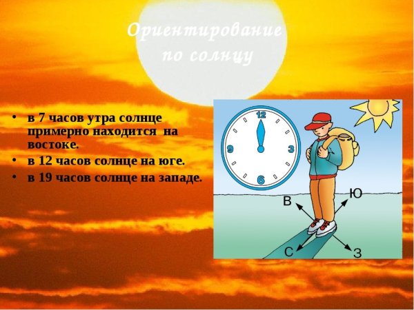Ориентирование по солнцу