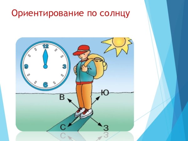 Как ориентироваться по солнцу