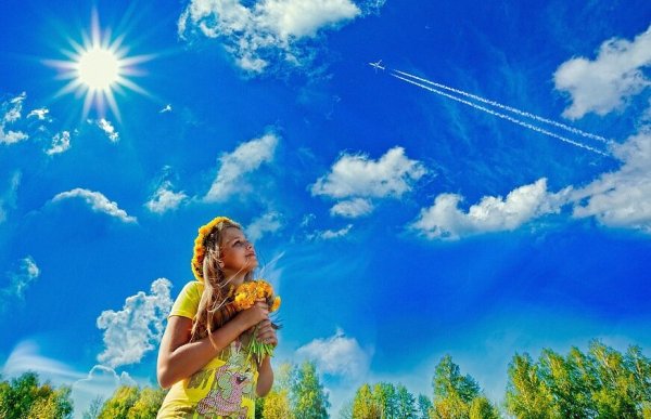 Небо солнце радость