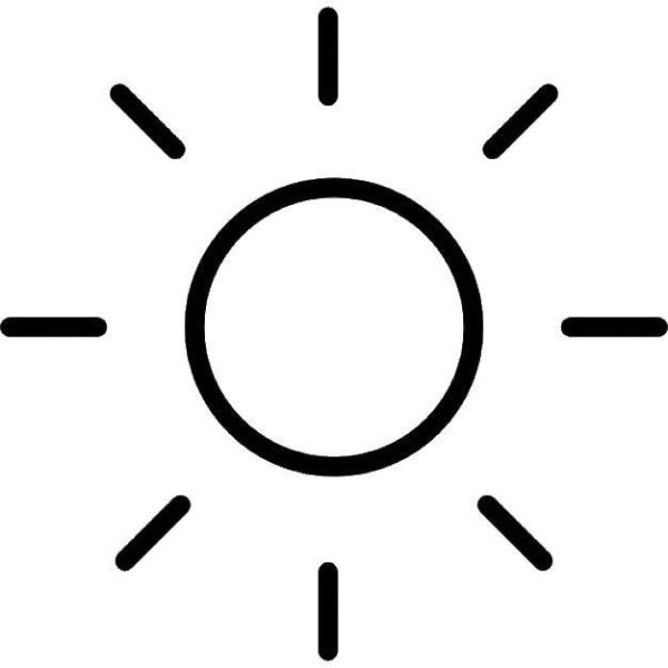 Солнышко из геометрических фигур