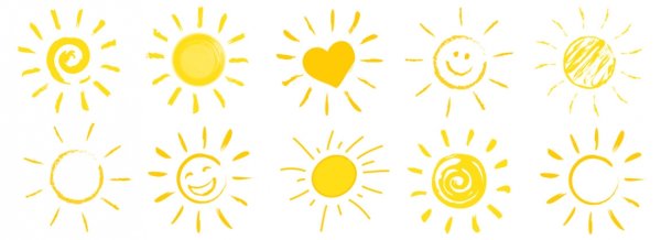 Солнышко контур