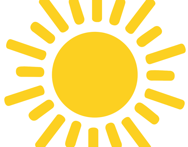 Солнце схематичное изображение