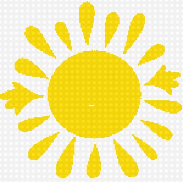 Солнце схематичное изображение