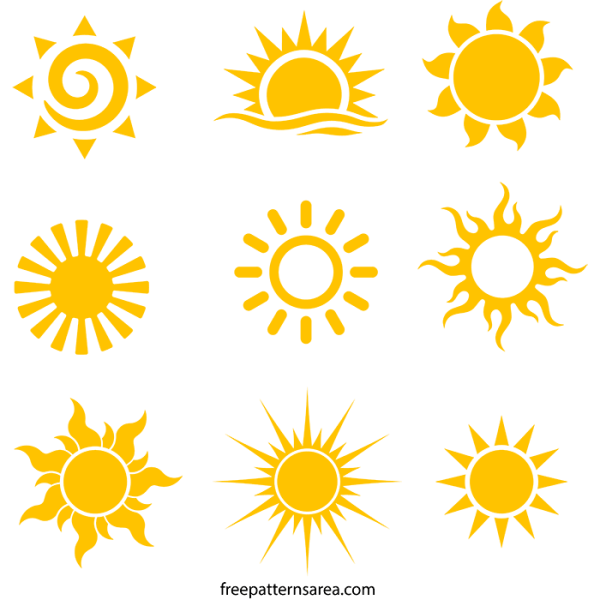 Солнце схематично