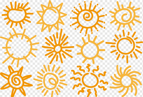 Солнце раскраска для детей