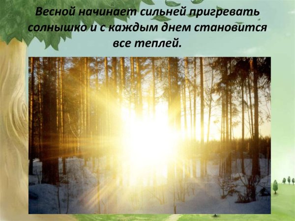 Пригрело Весеннее солнце