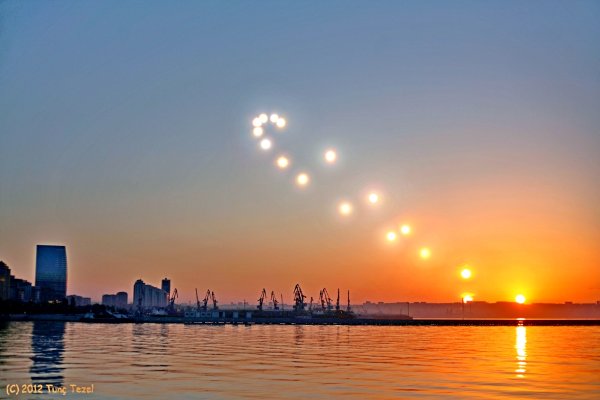 Солнечное гало три солнца