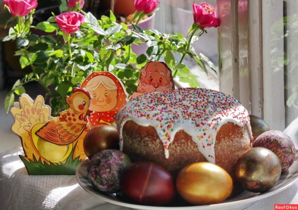 Солнце Пасха куличи