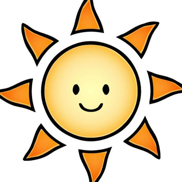 Легкие рисунки солнца