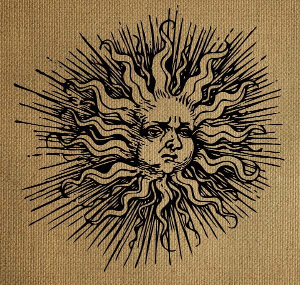 Стилизованные изображения солнца