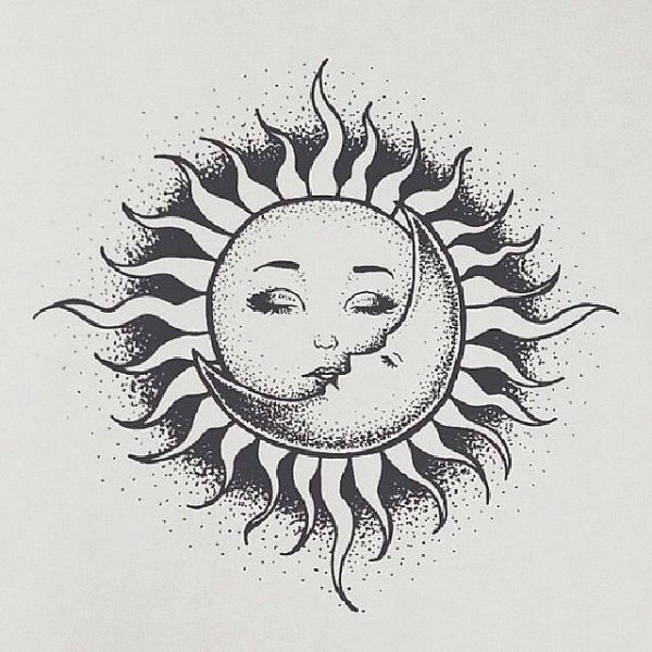 Тату солнце эскизы