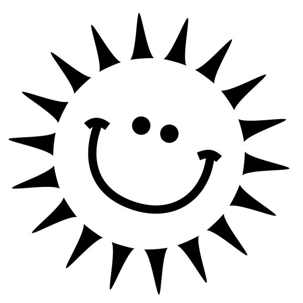 Солнце черное белое