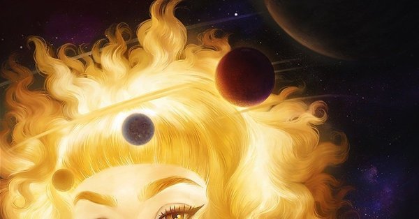 Огромное солнце арт