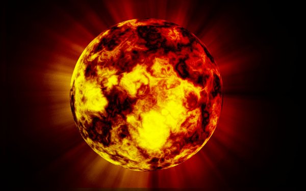 Горящее солнце