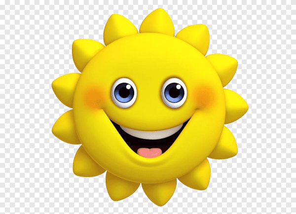 Смайлики в виде солнышка