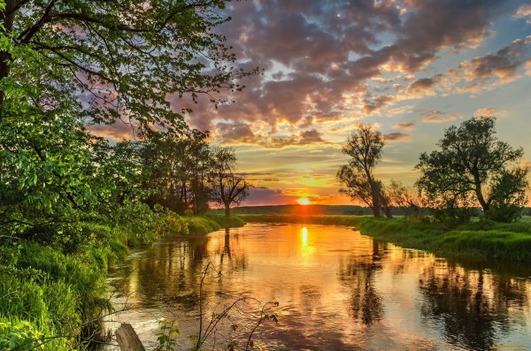 Рассвет на реке Дон