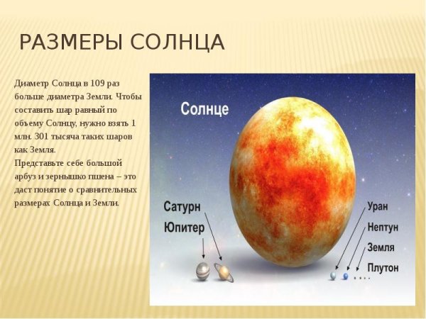 Радиус солнца