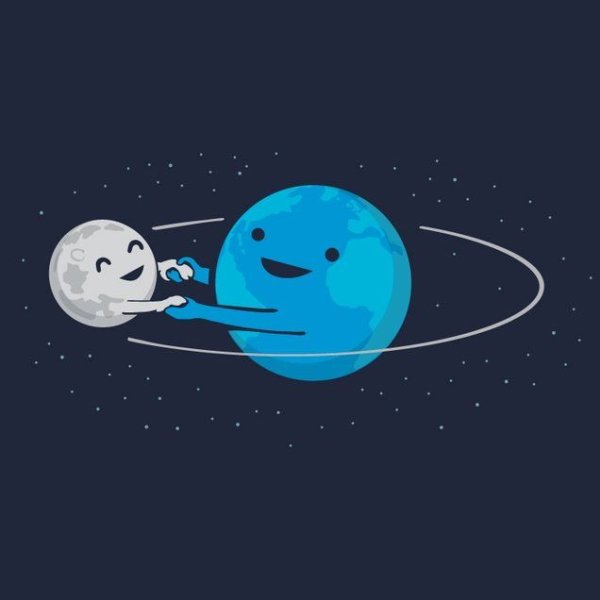 Земля и Луна для детей