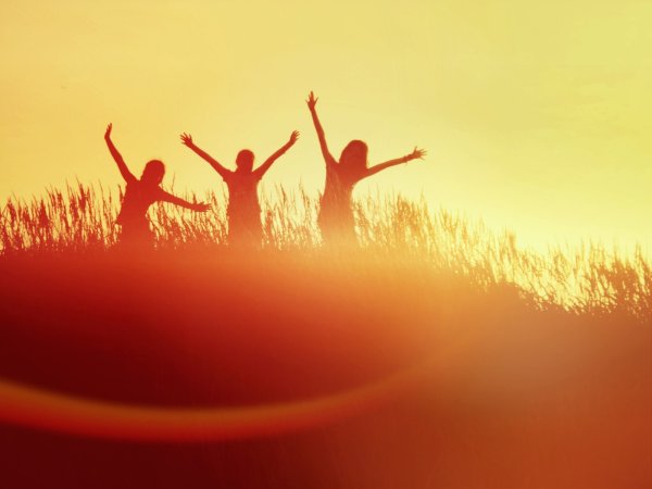 Встреча рассвета в горах