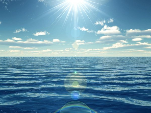 Закат на море