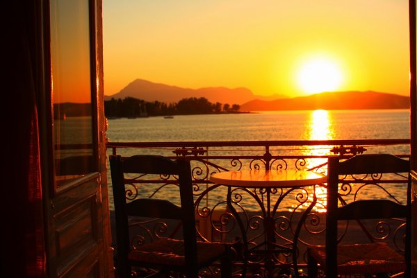 Закат с балкона