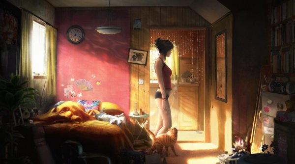 Комната залитая солнечным светом