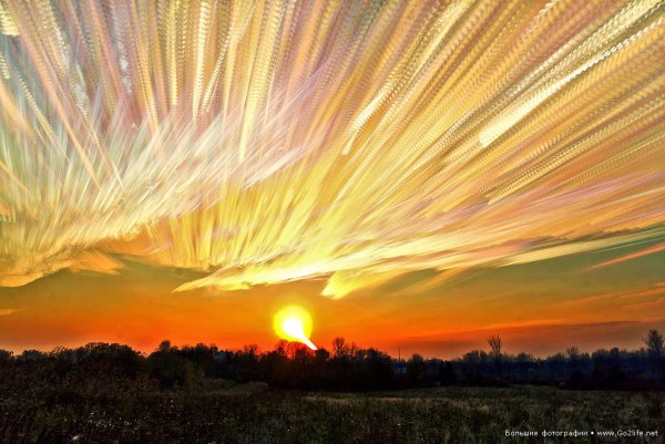 Рассвет лучи солнца