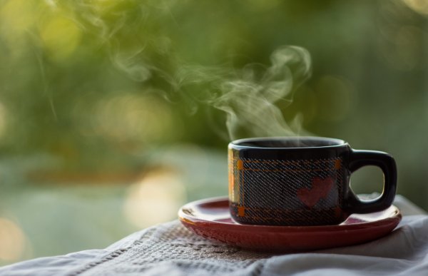 Дымящаяся Кружка чая