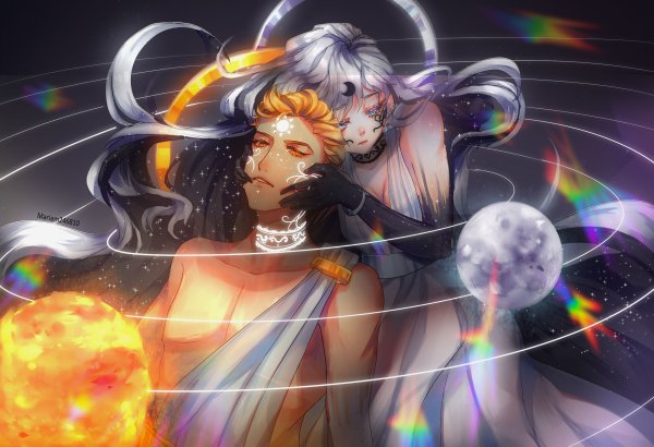 Человек на Луне арт