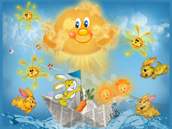 Зайчик в траве