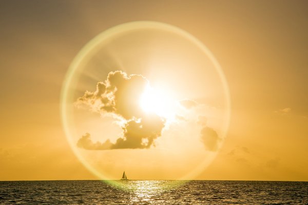 Солнце выходит из-за туч