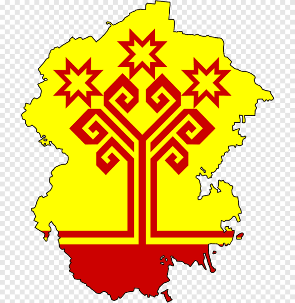 Чувашский узор на тарелке