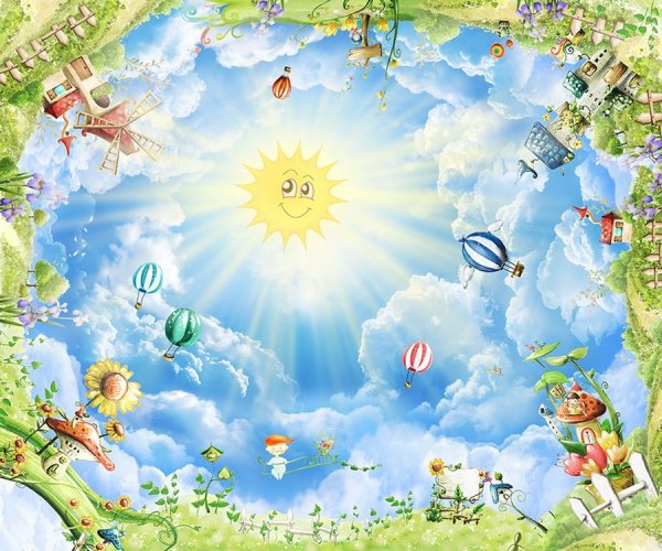 Детские фоны для коллажей