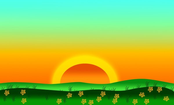 Фон детский вечер