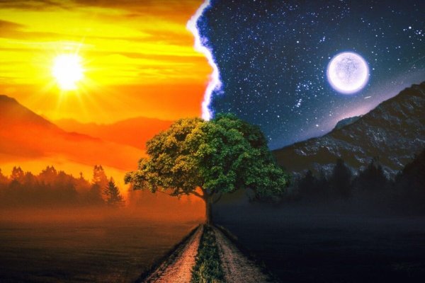 Огромное солнце