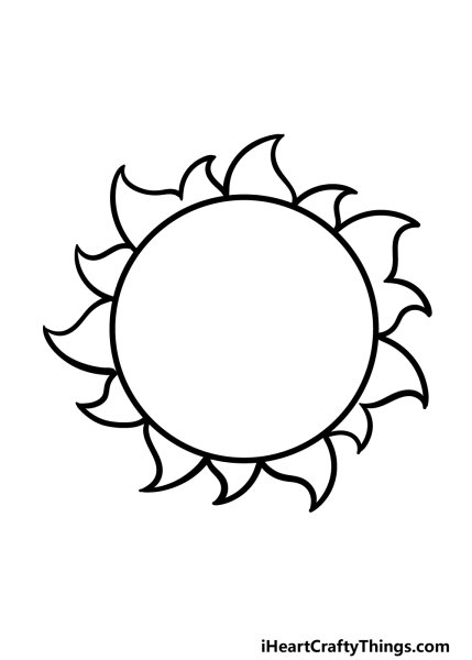 Солнце рисунок