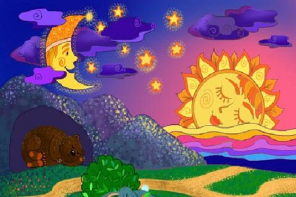 Солнце спит и небо спит