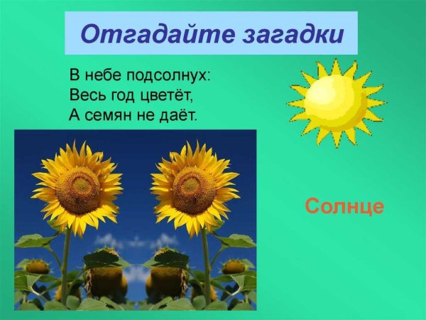 Пословицы о солнце