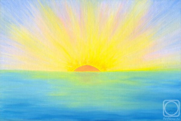 Пейзаж в оранжевых тонах