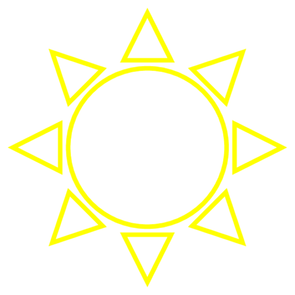 Раскраска. Солнышко