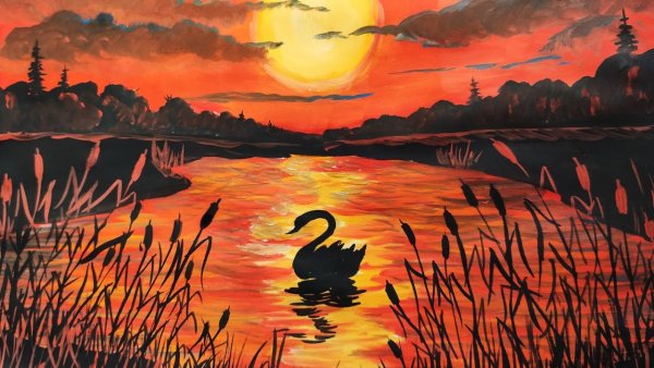 Рассвет мультяшный