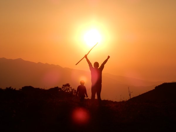 Человек на Восходе солнца