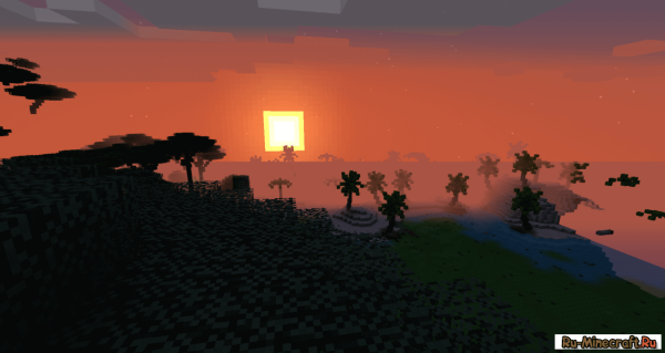 Рассвет в МАЙНКРАФТЕ