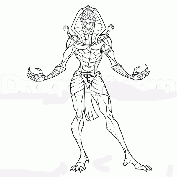 Анубис египтус раскраска