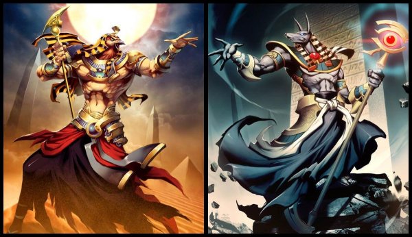 Бог ра и Анубис