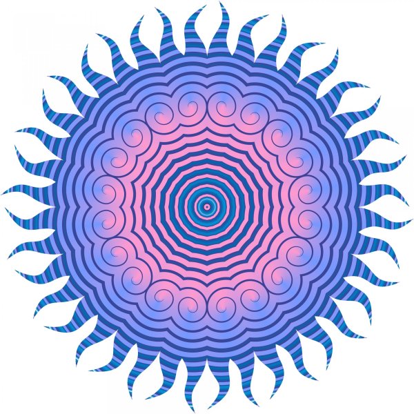 Стилизованное солнце