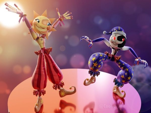 FNAF 9 Security Breach солнце и Луна