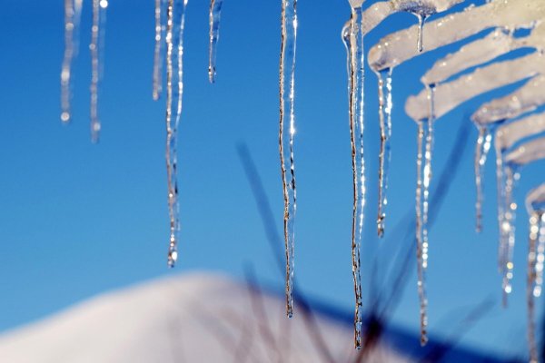 Сосульки на закате