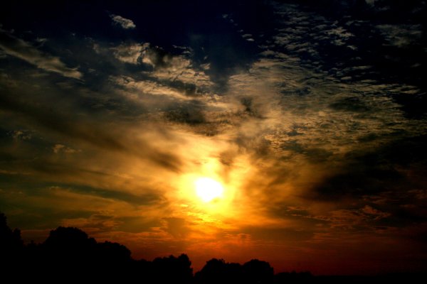 Сумерки небо