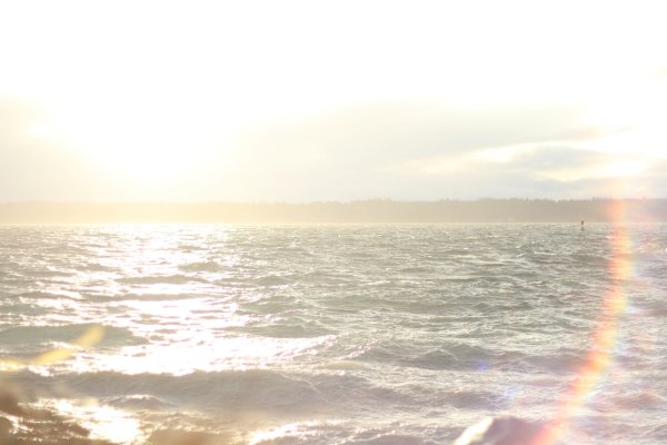 Закат над морем